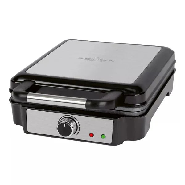 ProfiCook Waffle Maker 1200W - Black/Stainless Steel - PC-WA 1241