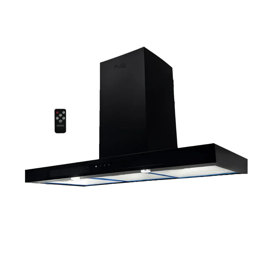 Purity Hood 60 CM - 1000 M³/H Suction Power - Black - FLATO PRO PLUS 60 BL - XPRS
