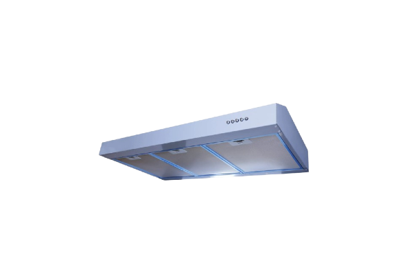 Purity PT Slim X 90cm Built In Kitchen Hood 3 Speed Silver bottom view