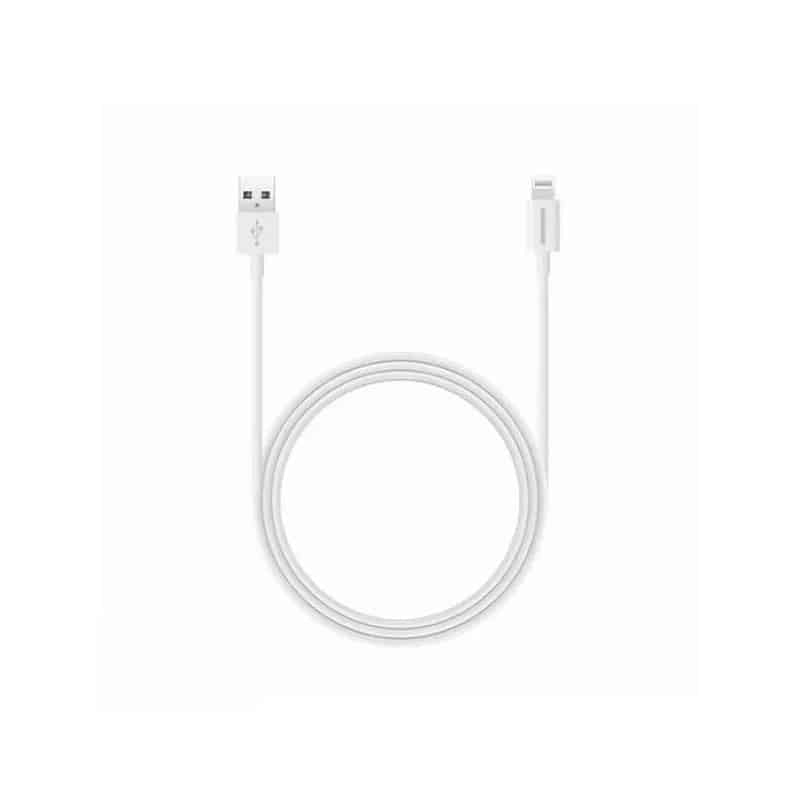 RockRose USB to Lightning IVORY AL 2.4A Fast Charge & Data Sync Cable (1M) - Black