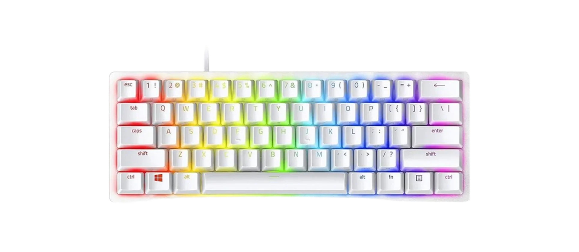 Razer HUNTSMAN Mini Gaming Keyboard Mercury Edition (Purple Switch) - XPRS