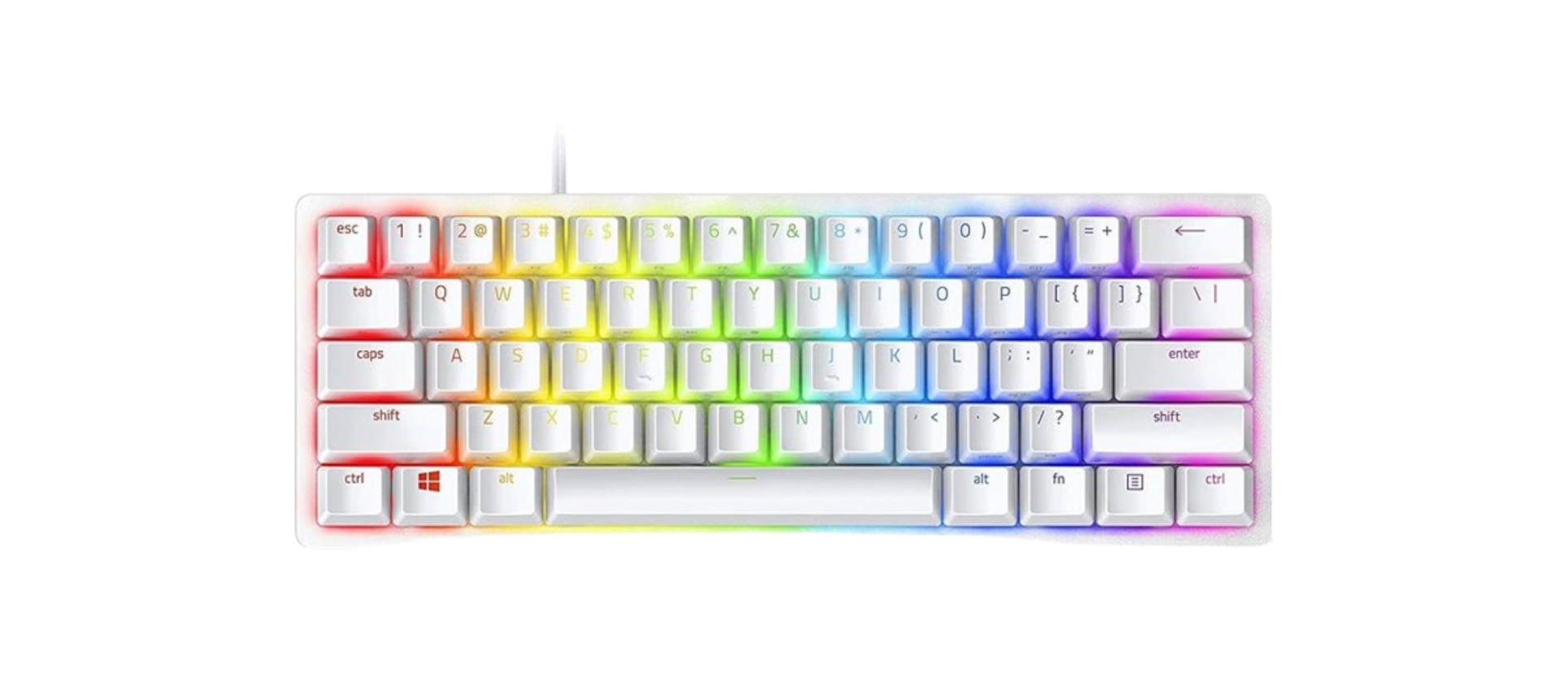 Razer HUNTSMAN Mini Gaming Keyboard Mercury Edition (Purple Switch)