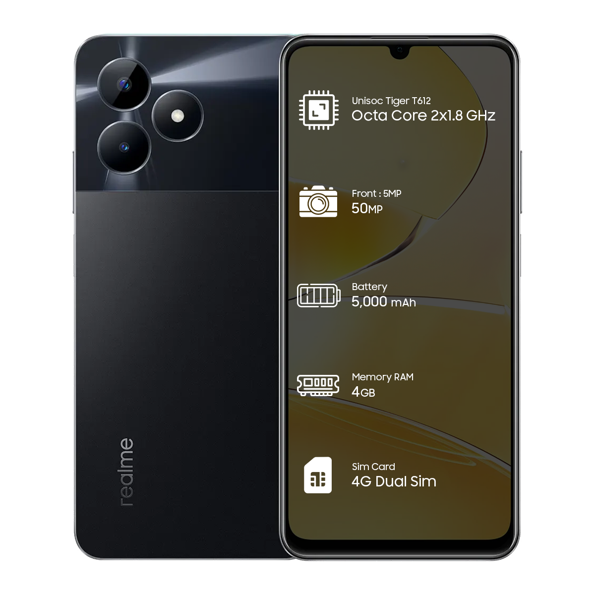 Realme C51 4G 4GB RAM - 128GB Storage