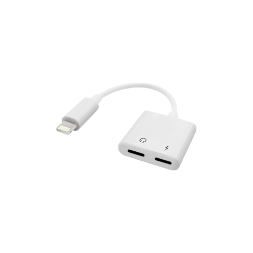 Recci RDS-A01 2-in-1 Lightning Converter - White