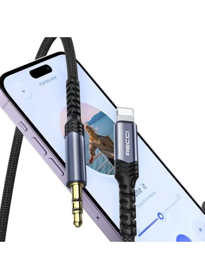 Recci RDS-A26 Lightning to 3.5mm AUX Audio Cable xprs 2