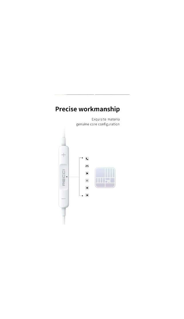 Recci REP L09 Headphones In Ear Wired with Microphone xprs 4