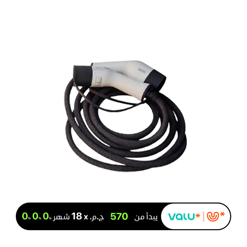 <tc>كابل شحن Recharged by Infinity EV من تايب 2 إلى تايب 2 (طول 5 أمتار، 32A، 22kW، قابس وفق المعيار الأوروبي للمركبات الكهربائية)</tc>