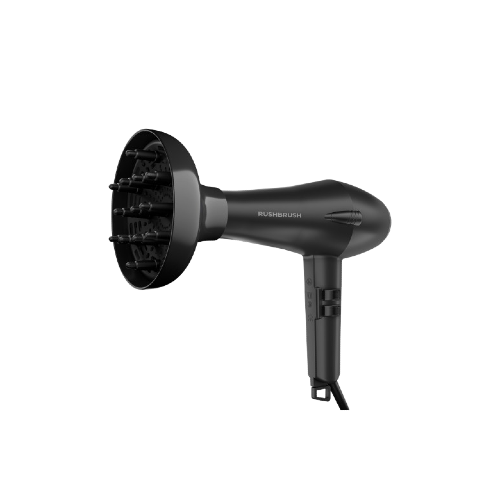 Rush Brush D3 Turbo Dryer, 3 Heat & 2 Speed - Black