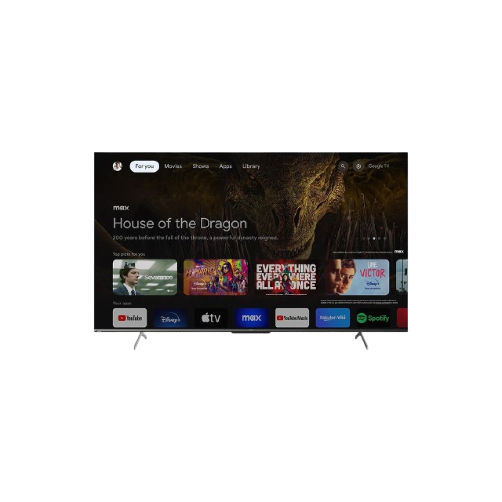 SHARP 4K Smart Deep Chroma Frameless TV 75 Inch Built-In Receiver 4T-C75FN6EX