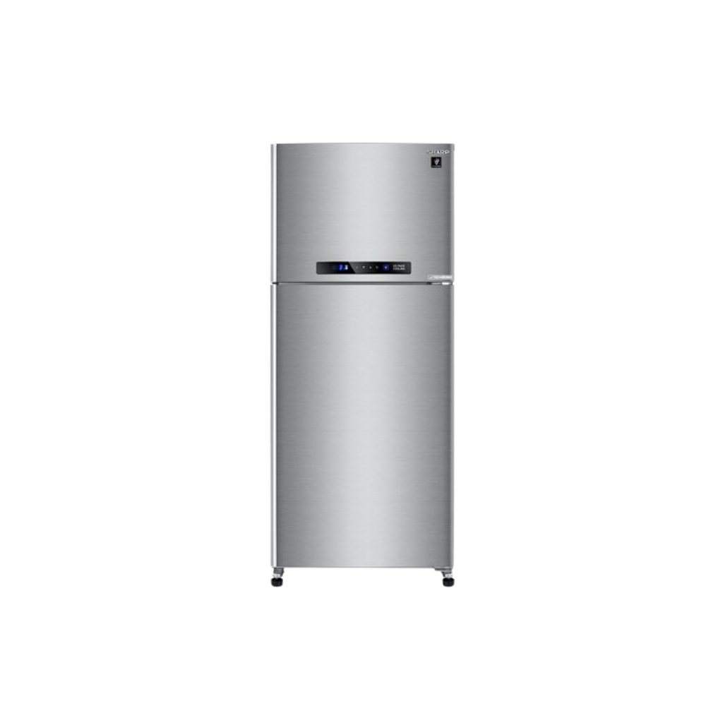 SHARP Fridge Inverter Digital No Frost 396 Liter Dark Stainless SJ-PV48G-DST
