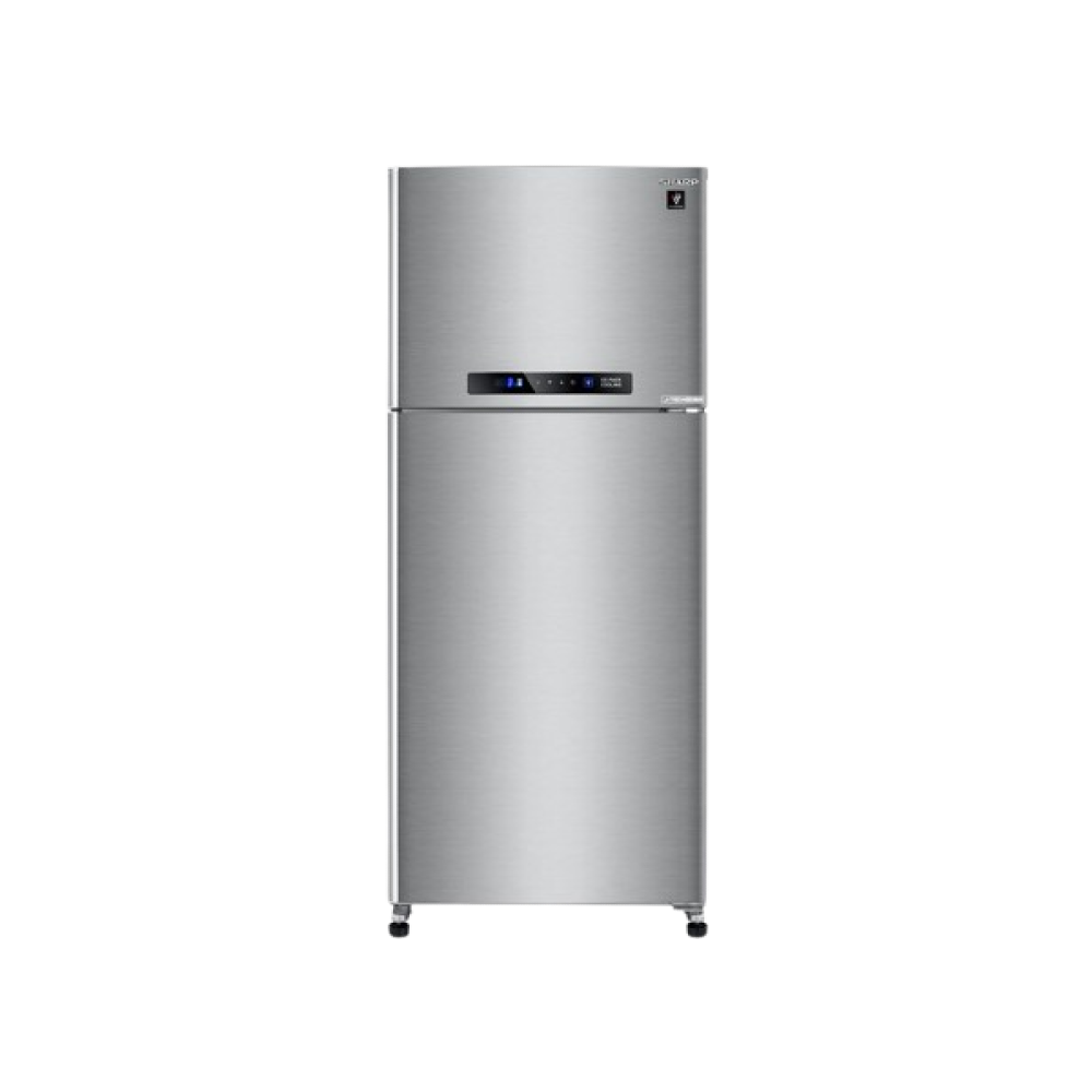 SHARP Fridge Inverter Digital No Frost 396 Liter Dark Stainless SJ-PV48G-DST