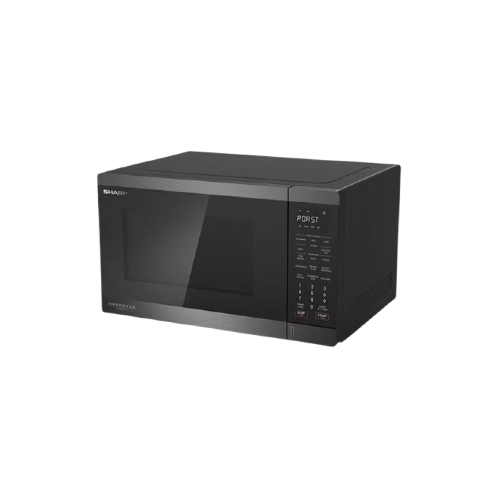 SHARP Microwave Inverter Grill 34 Liter 1100 Watt 23 Menus Black R-340GRI-BS2