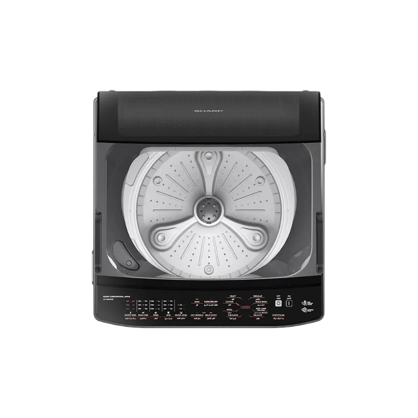 SHARP Washing Machine 9 Kg Top Loading With Drain Pump XPRS