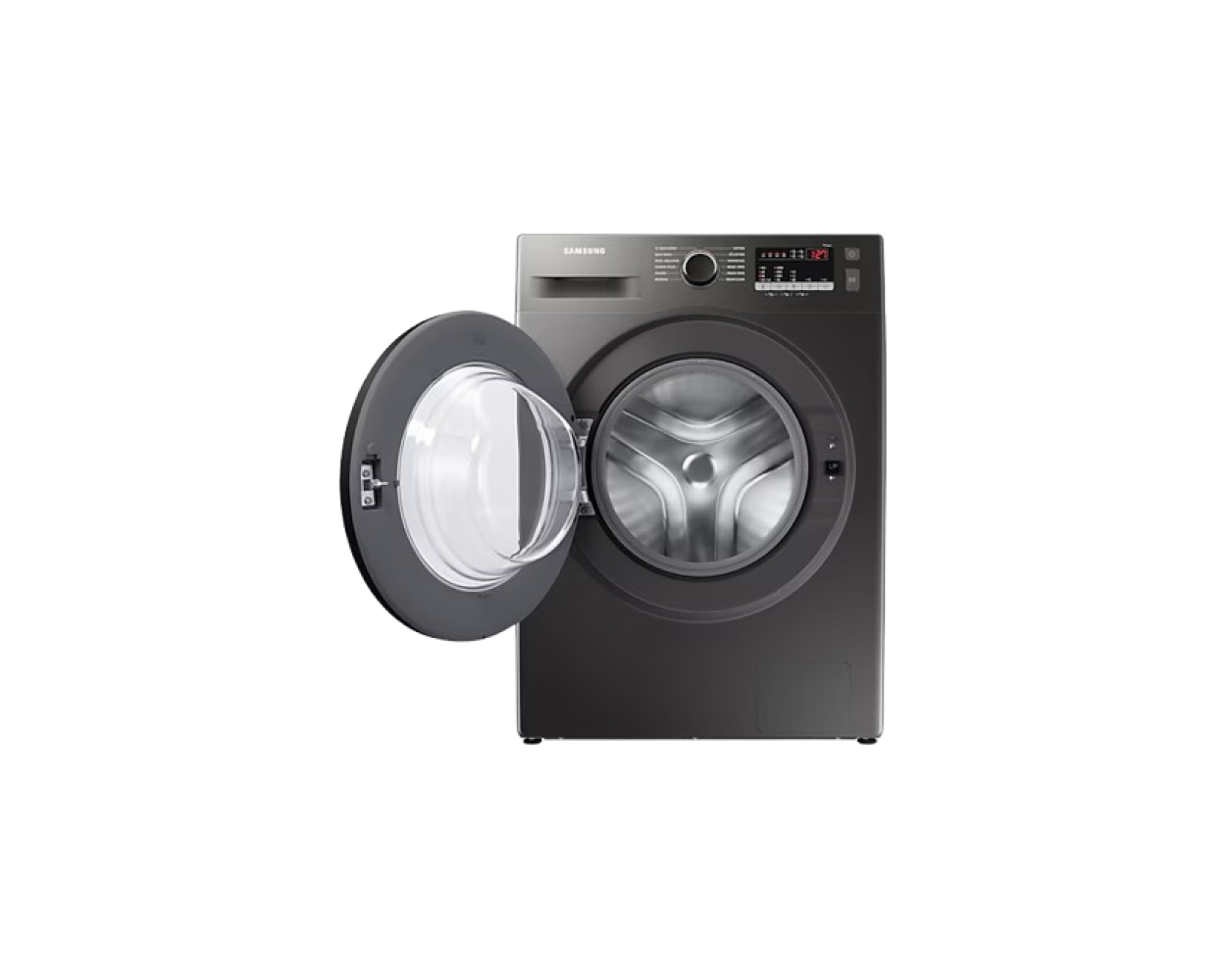 Samsung Front Load Washing Machine 8KG Full Automatic Inox WW80T4040CX1AS open door