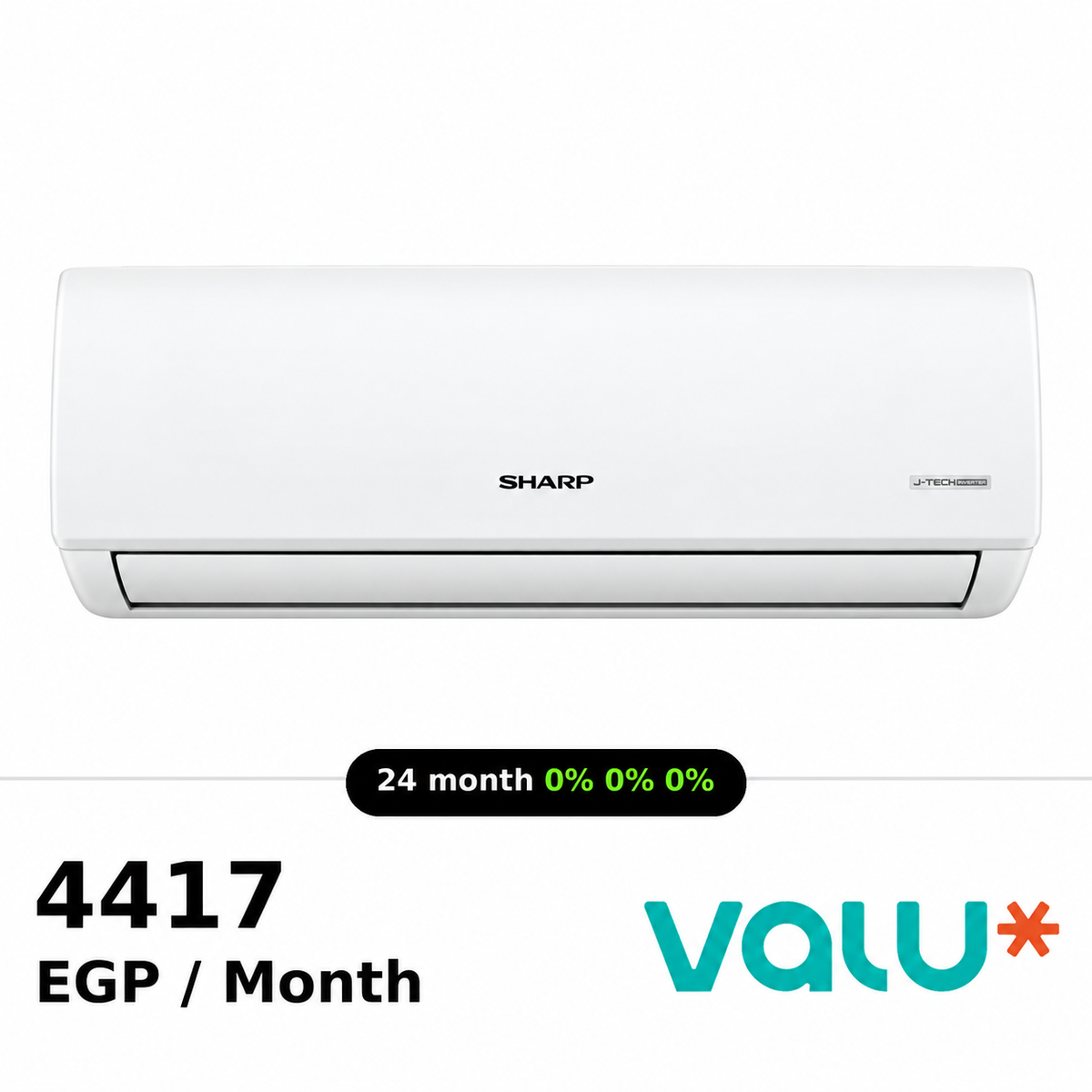 Sharp Split Air Conditioner 5HP Cool & Heat Inverter Digital - White - AY-X36ZHT ( AC-7099 )