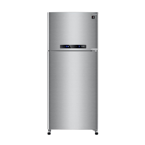 <tc>ثلاجة شارب بتقنية العاكس الرقمي، مانعة للتجمد، سعة 385 لتر، مصنوعة من الفولاذ المقاوم للصدأ، موديل SJ-PV48G-DST</tc>