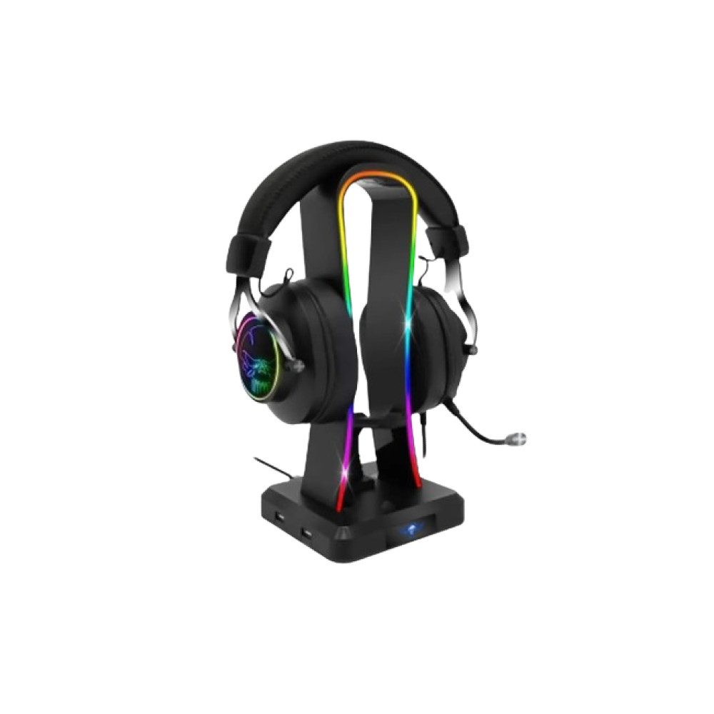 Spirit of Gamer Sentinel RGB Multifunction Headset Stand with 4 USB HUB
