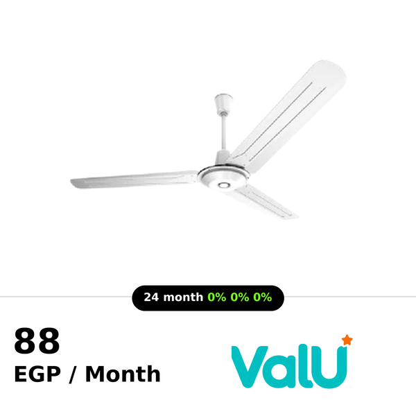 Tornado Ceiling Fan 56 Inch 3 Blades 5 Speeds - White - TCF56WW