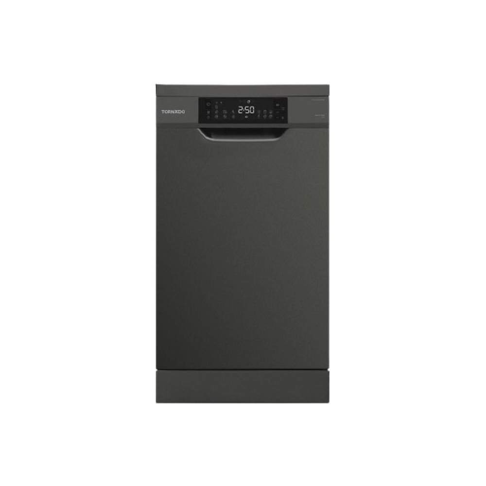 TORNADO Dishwasher 10 Person 45 cm Digital 7 Programs Black TDV-FN107CBK