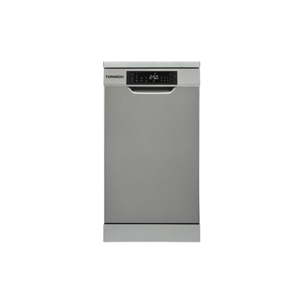 TORNADO Dishwasher 10 Person 45 cm Digital 7 programs Dark Silver TDV-FN107DDS
