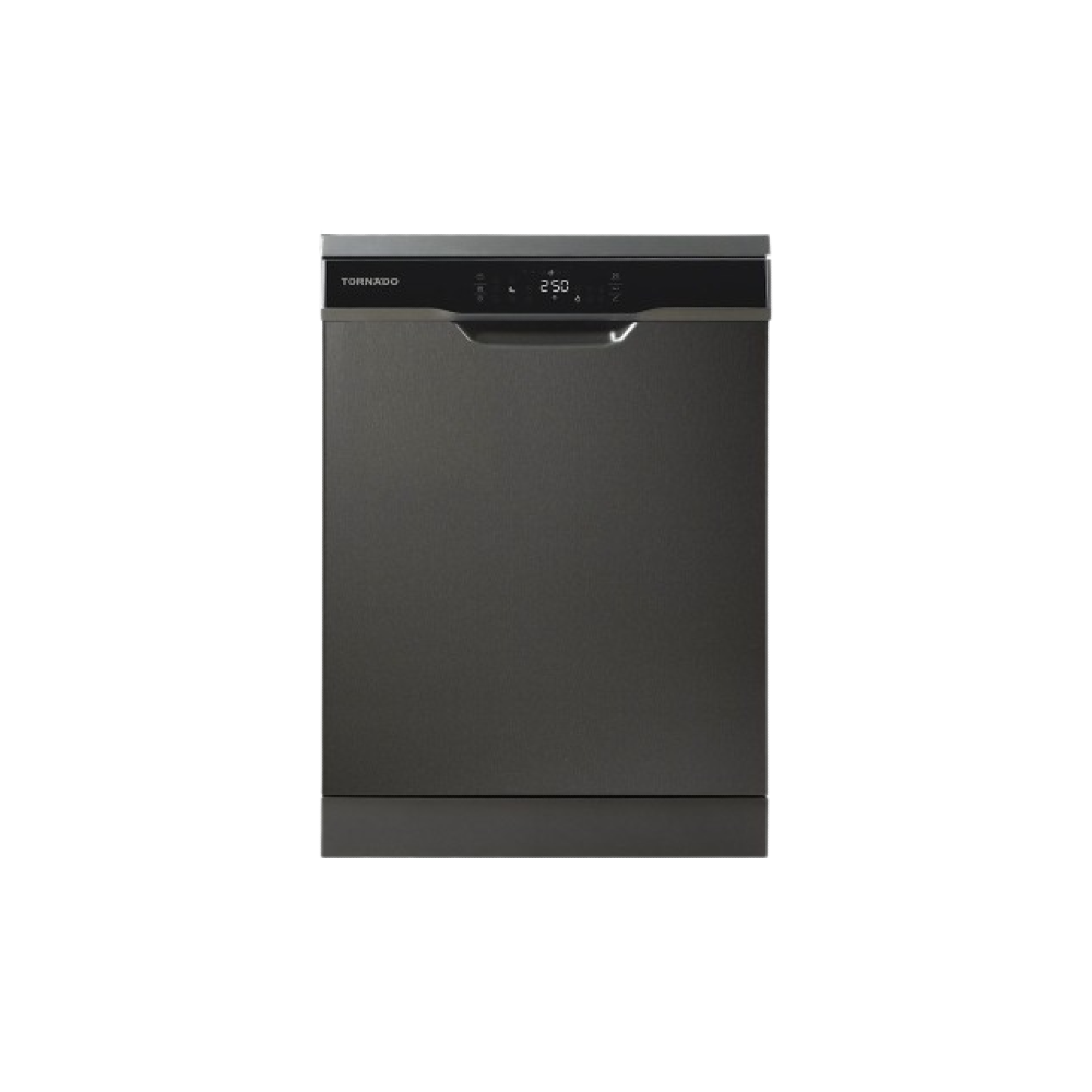 TORNADO Dishwasher 12 Person 60 cm Digital 8 Programs Dark Inox TDV-FN128CDX