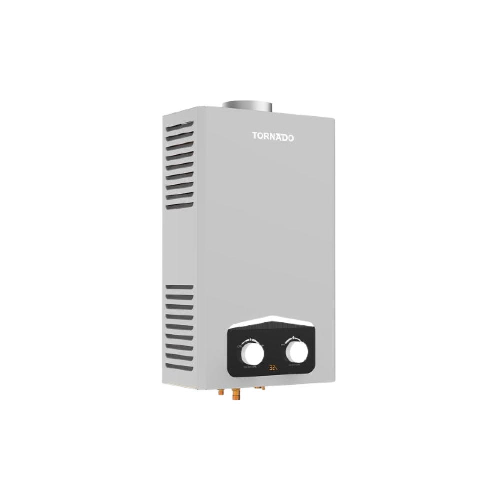 TORNADO Gas Water Heater 10 L Natural Gas Silver GHM-C10BNE-S