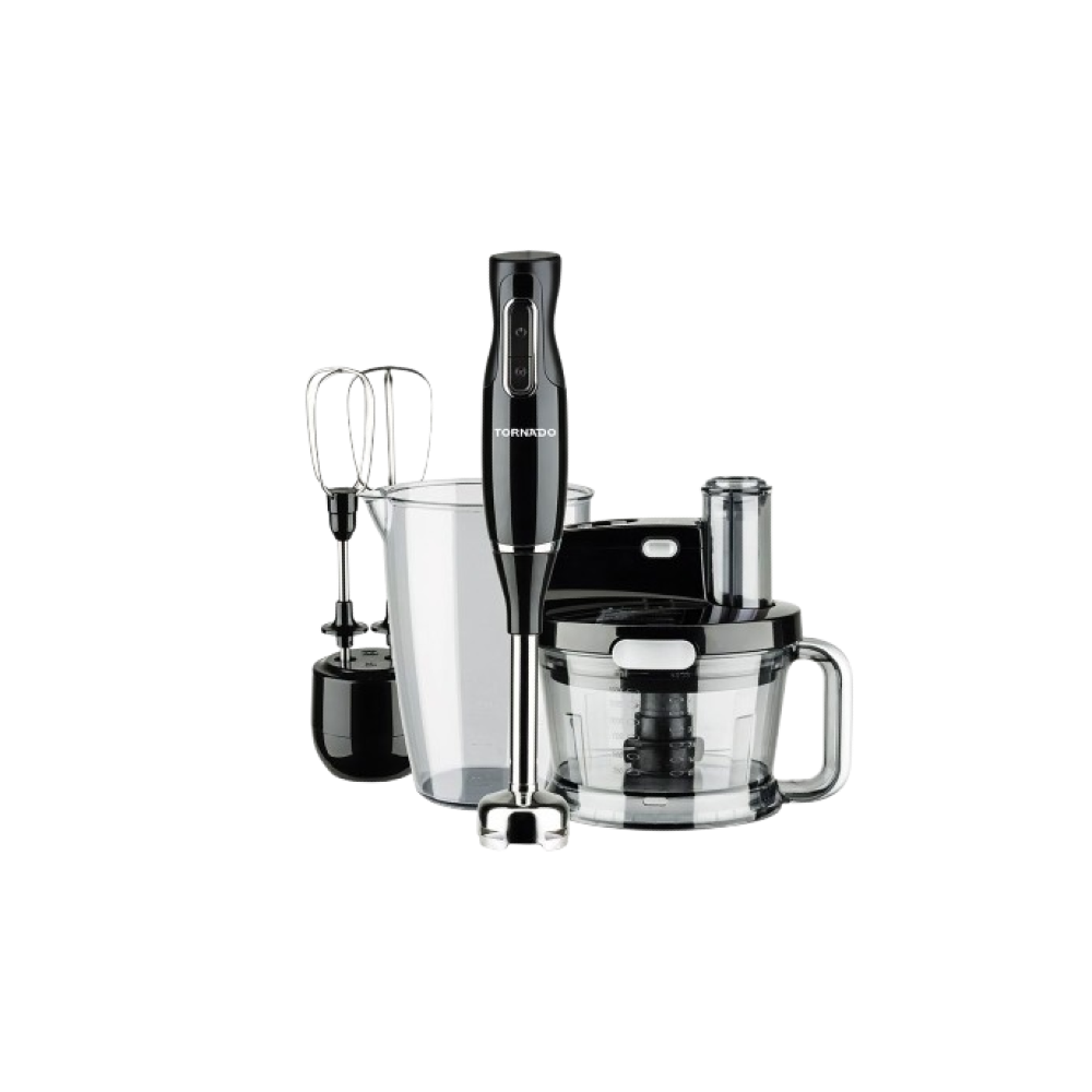 TORNADO Hand Blender 1000-Watt Food Processor Whisk Black THB-1000MK