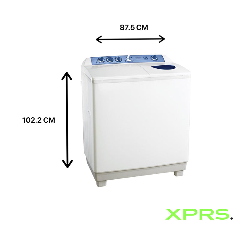 TOSHIBA Washing Machine Half Automatic 12 Kg White VH-1210S dimensions 