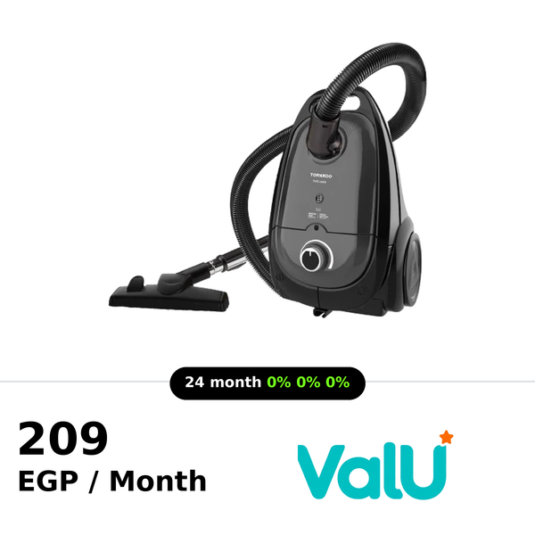 Tornado Vacuum Cleaner 1800W Anti-bacteria Filter - Grey x Black - TVC-180SG