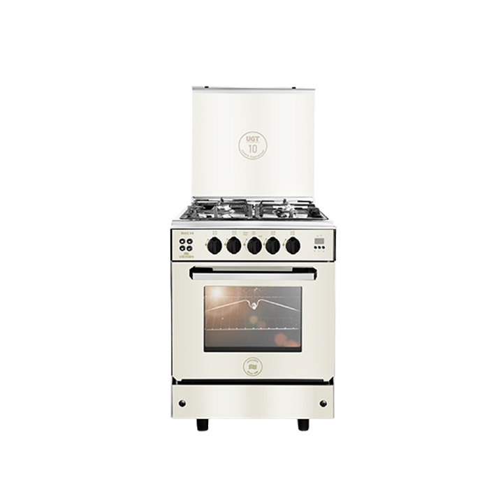 Unionaire Max Gas Cooker, 4 Burners, 60*60 cm, with Fan, Stainless steel (C66SS-GC-447-IFDSO-2W-M14-AL)