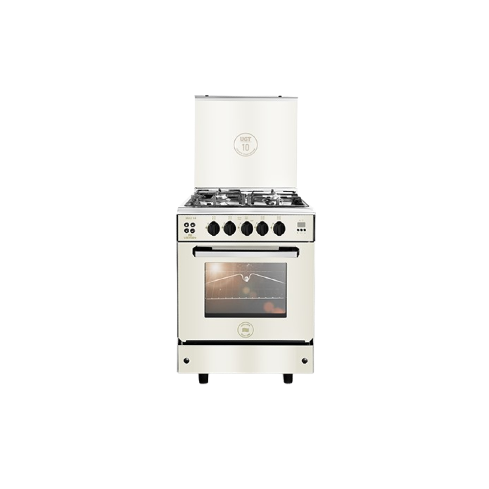 Unionaire Max Gas Cooker, 4 Burners, 60*60 cm, with Fan, Stainless steel (C66SS-GC-447-IFDSO-2W-M14-AL)