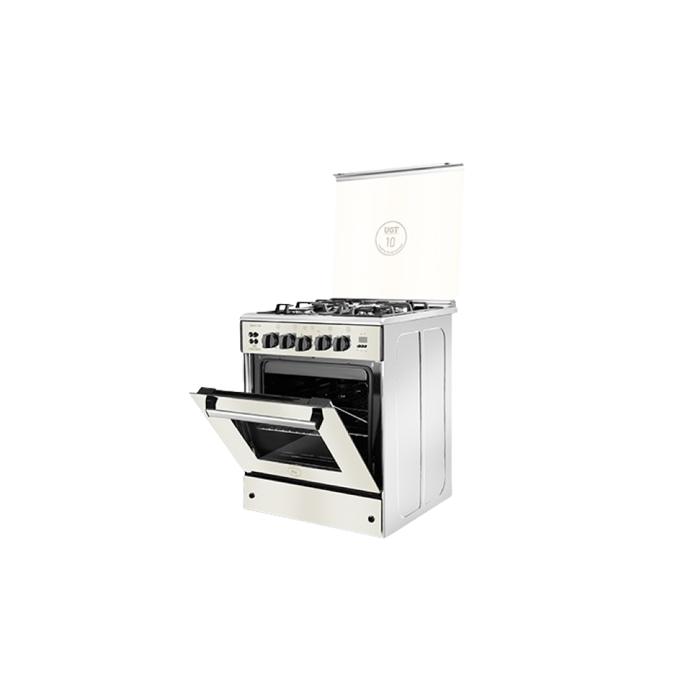 Unionaire Max Gas Cooker, 4 Burners, 60*60 cm, with Fan, Stainless steel (C66SS-GC-447-IFDSO-2W-M14-AL) xprs 
