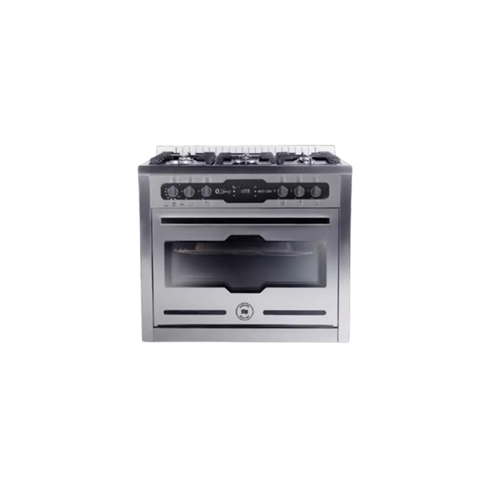 Unionaire O Signature 3 Gas Cooker – 5 Burners, 90×60 cm, 2 Fans and Full Safety, C69SS-GC-383-ICPSF-1CH-OS3-2W-AL