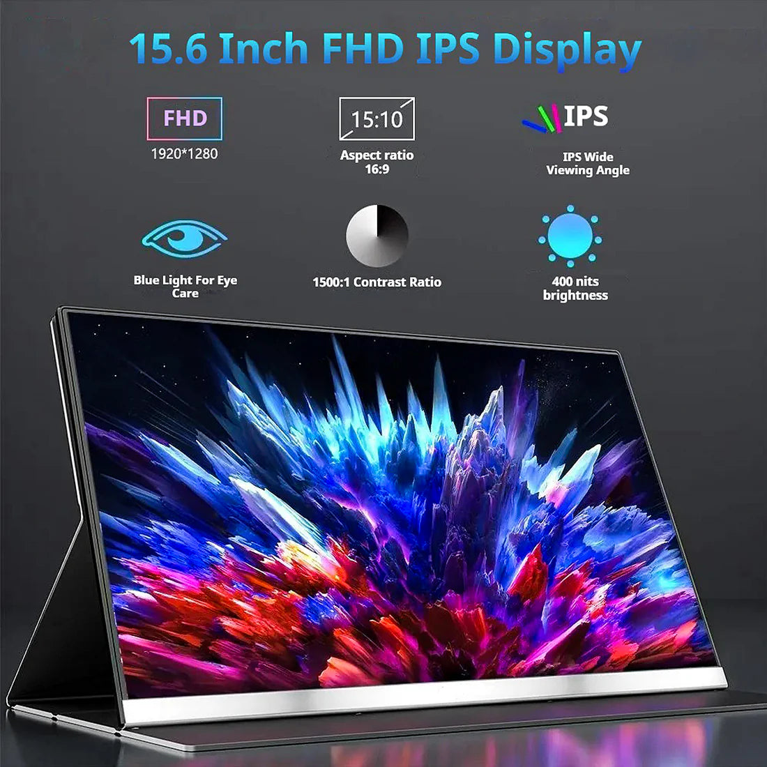 V2Com P4 15.6″ Portable Screen xprs 1