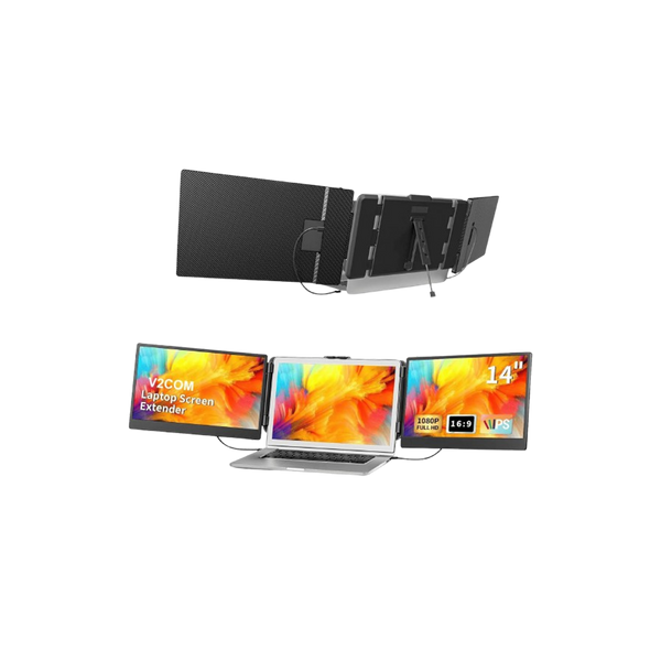 V2Com S2 14″ FHD 1080P Triple Portable Screen Extender