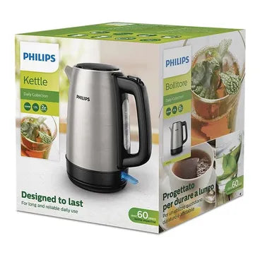 Philips Daily Collection Kettle, 1.7 L, 2200 Watt, Silver - HD9350/90