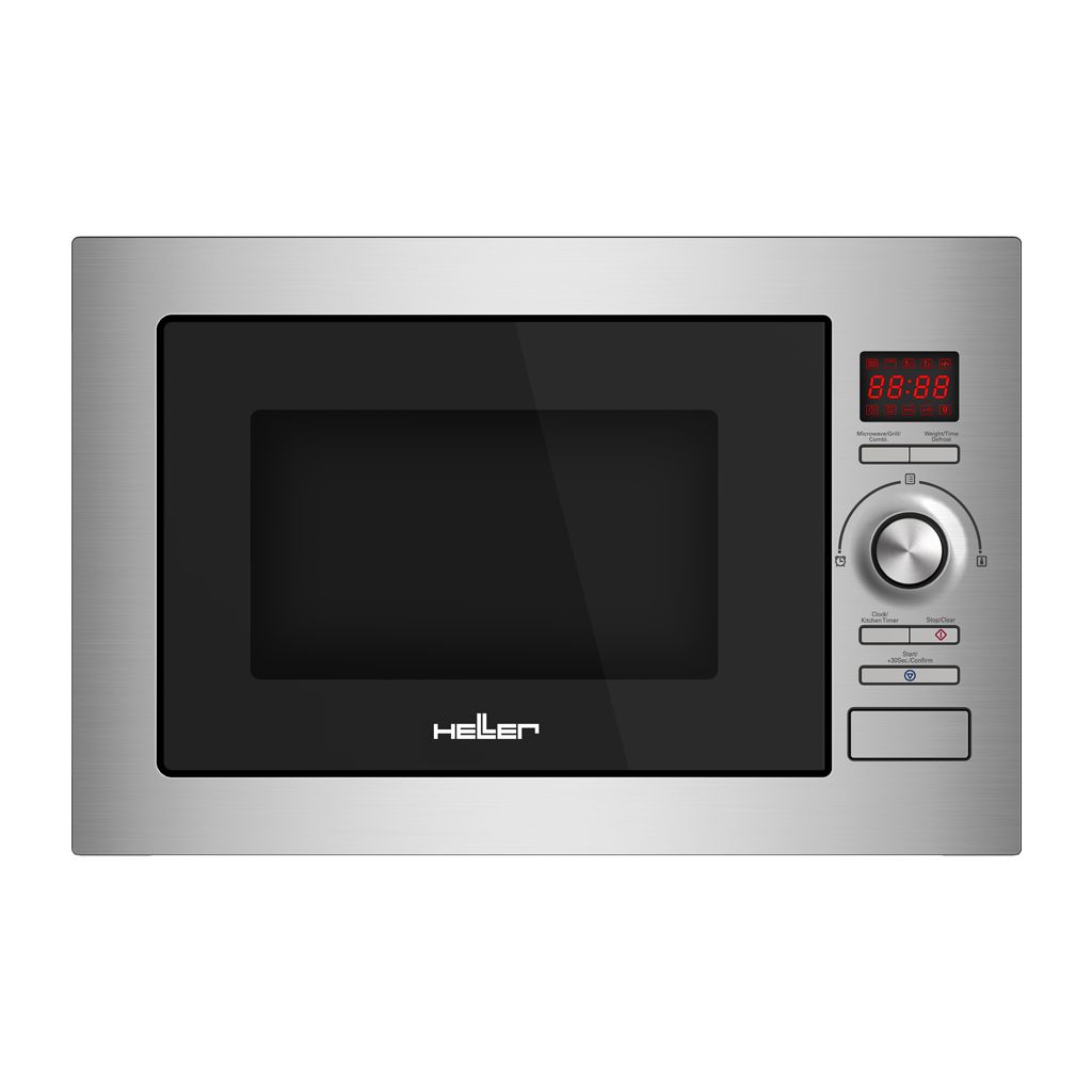 HELLER Built-In Microwave Digital 25Liter 900Watt 8 Menus - HMBN-25G