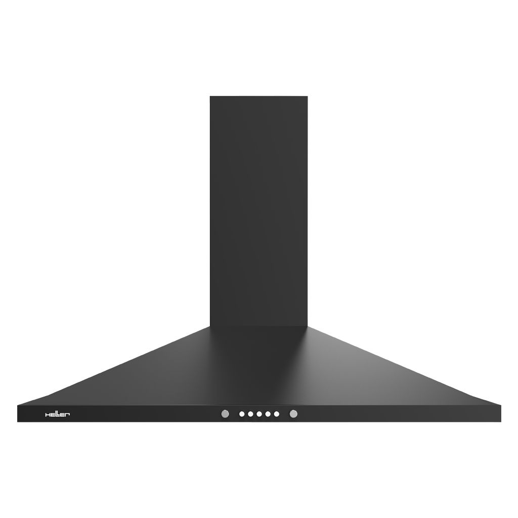 HELLER Kitchen Cooker Hood 90CM 3 Speeds - Black - HD9PEBMA1LEG