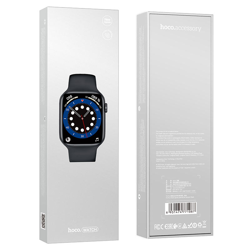 hoco Smart sports watch Y5 Pro call version - Black
