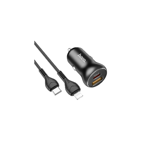 hoco Car charger NZ5 Smooth road PD30W+QC3.0 set with cable Type-c 1m