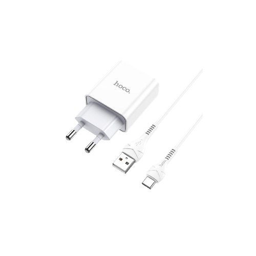 hoco Wall charger C81A Asombroso EU plug set with cable 1m