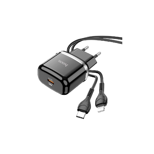 hoco Wall charger N24 Victorious PD20W EU set with cable Type-c to Lightning 1m xprs 