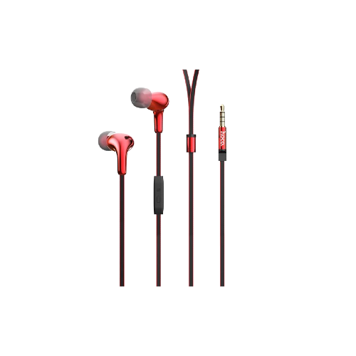 hoco Wired earphones M30 Glaring with microphone - Red
