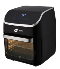 Waves Airfryer - 12 liters - digital - 10 programs - 2 shelves