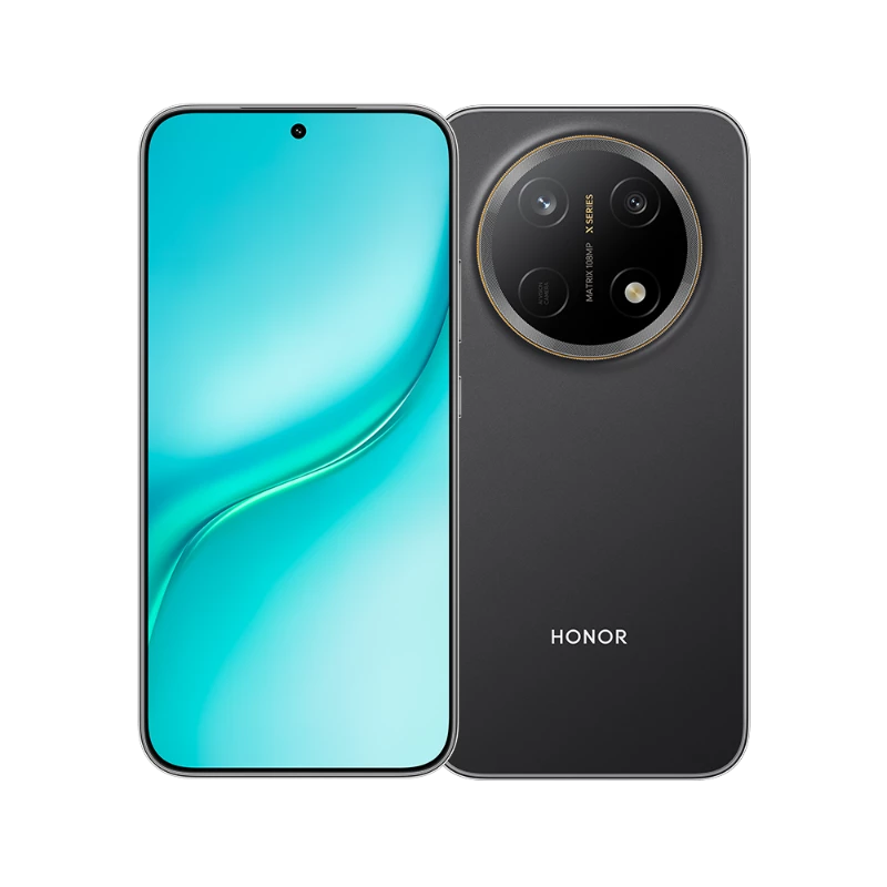 Honor X9e Pro 5G 8GB RAM 256GB Dual Sim in Black, front view displaying the display screen and sleek design