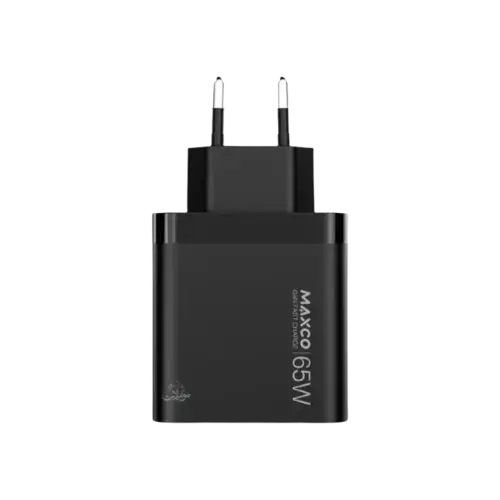 <tc>شاحن ماكسكو MC15E GaN - شحن سريع 65W PD، ثلاثة منافذ، تصميم قابس EU، حماية متكاملة </tc>