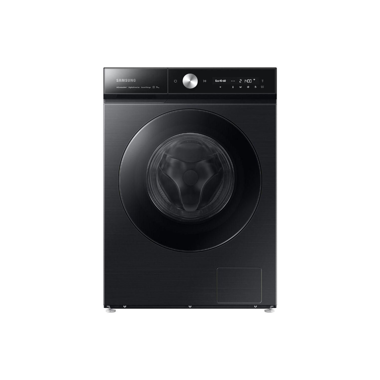 Samsung Front Load Automatic Washing Machine, 11 KG, Inverter Motor, Black - WW11B1944DGBAS