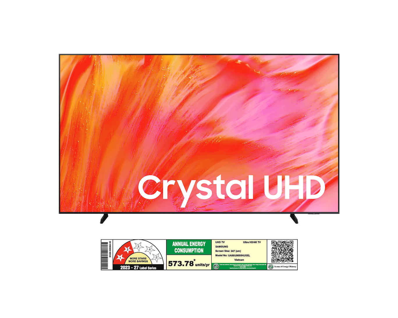 Samsung 98" Crystal UHD U9000 Smart TV 4K, Built-in Receiver - 98U9000H