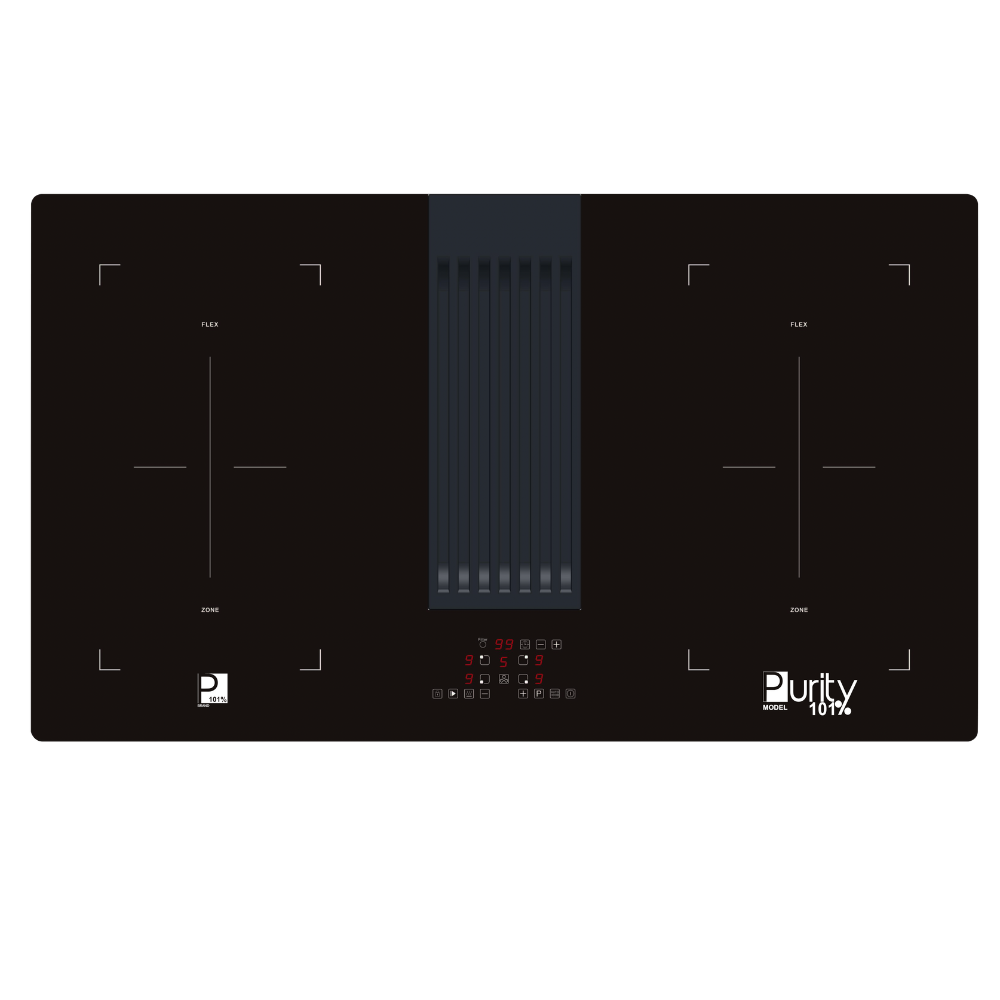 Purity Built-In Induction Electric Hob with Hood – FTS472G3QWP (90 cm)