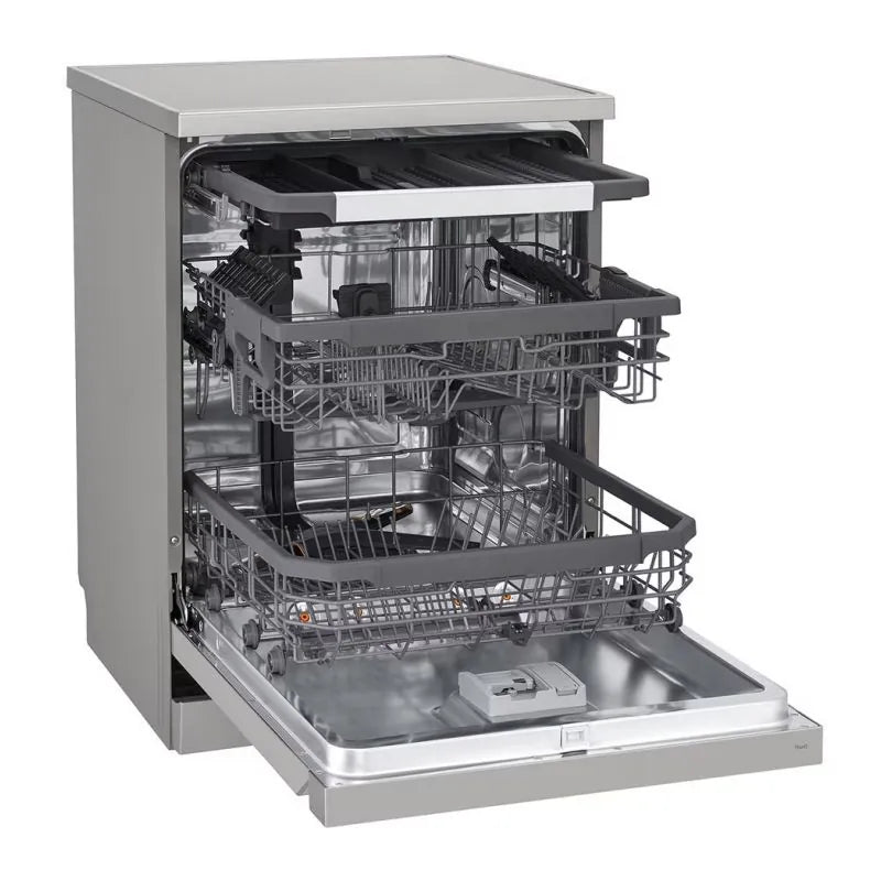LG Free Standing Dishwashers , 14 Persons Inverter Motor - Silver - DFC435FP